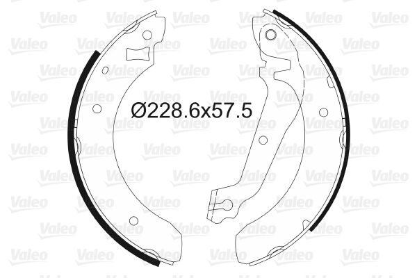 VALEO 562031 Bromsbackar, sats