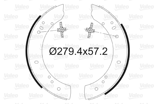 VALEO 562035 Kit ganasce freno