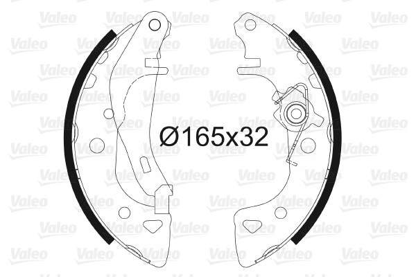 VALEO 562044 Kit ganasce freno