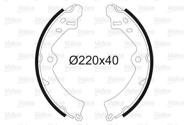 VALEO 562046 Bromsbackar, sats