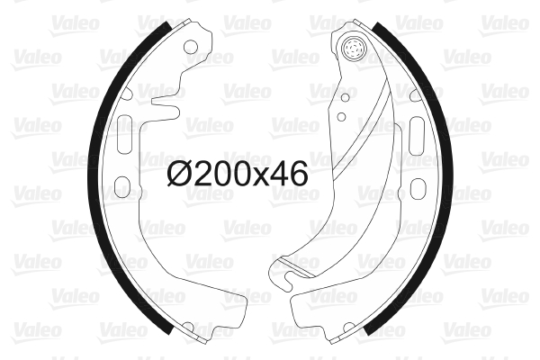 VALEO 562052 Bromsbackar, sats