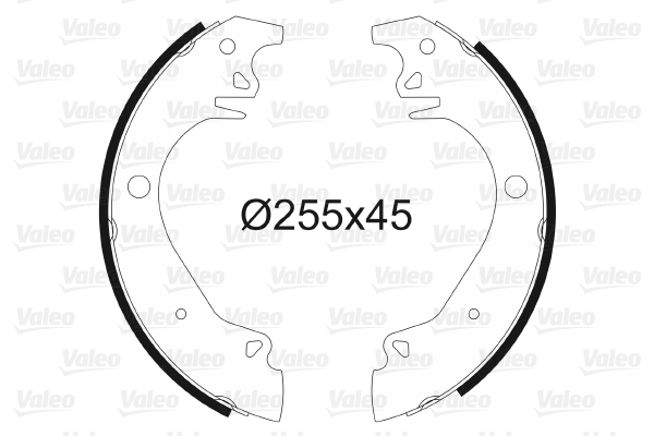 VALEO 562053 Bromsbackar, sats