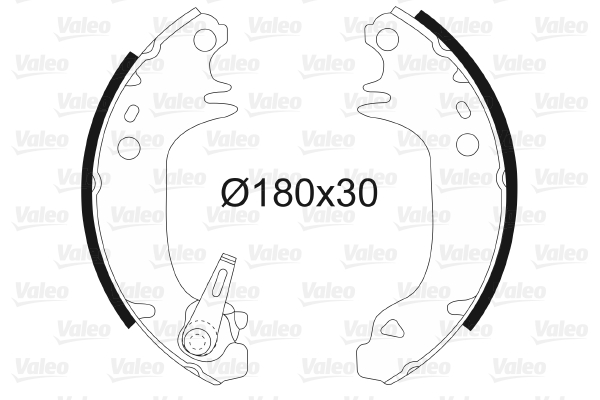 VALEO 562056 Bromsbackar, sats