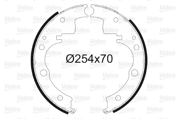 VALEO 562063 Bromsbackar, sats