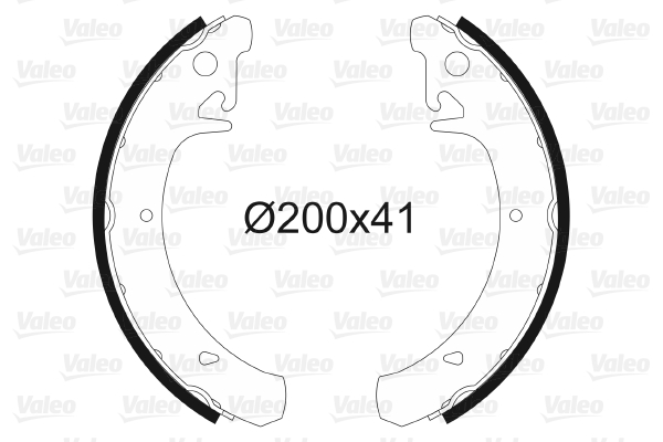 VALEO 562067 Bromsbackar, sats