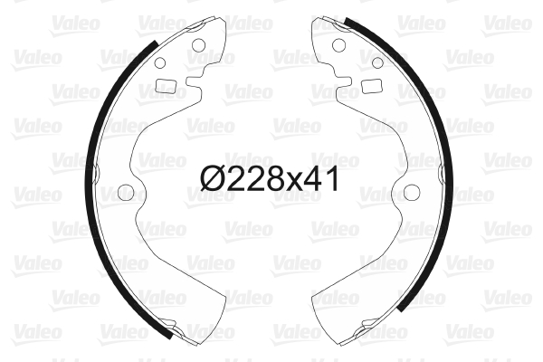 VALEO 562076 Bromsbackar, sats