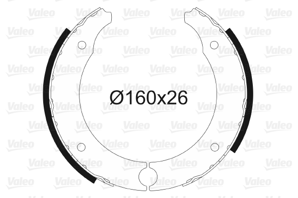 VALEO 562094 Bromsbackar, sats