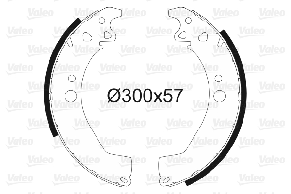 VALEO 562106 Kit ganasce freno-Kit ganasce freno-Ricambi Euro