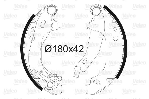 VALEO 562109 Kit ganasce freno