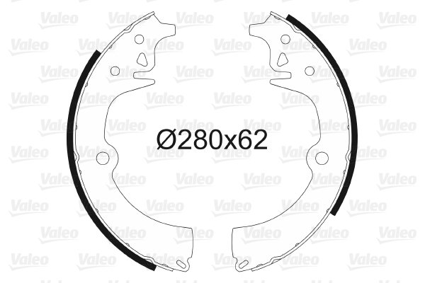 VALEO 562419 Bromsbackar, sats