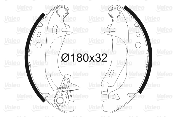 VALEO 562453 Kit ganasce freno