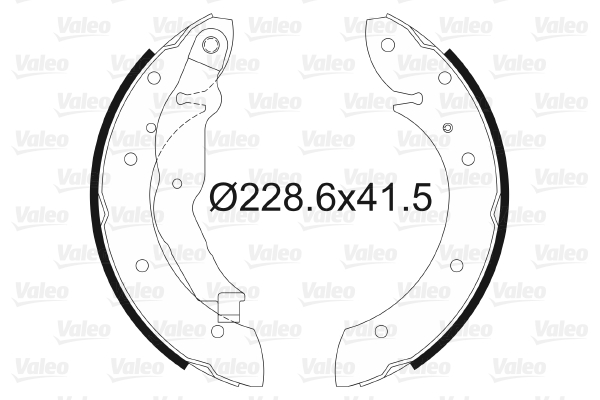 VALEO 562551 Kit ganasce freno-Kit ganasce freno-Ricambi Euro