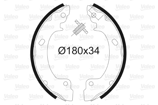 VALEO 562578 Bromsbackar, sats