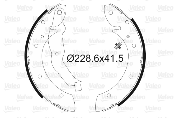 VALEO 562587 Kit ganasce freno-Kit ganasce freno-Ricambi Euro