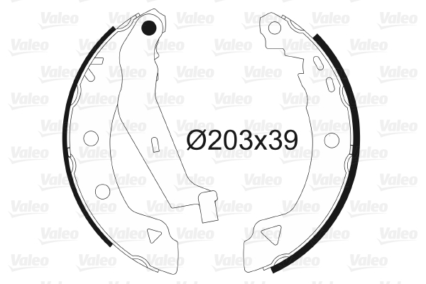 VALEO 562589 Kit ganasce freno-Kit ganasce freno-Ricambi Euro