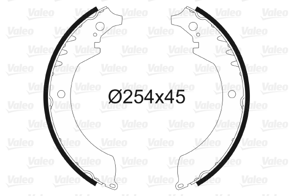 VALEO 562603 Bromsbackar, sats