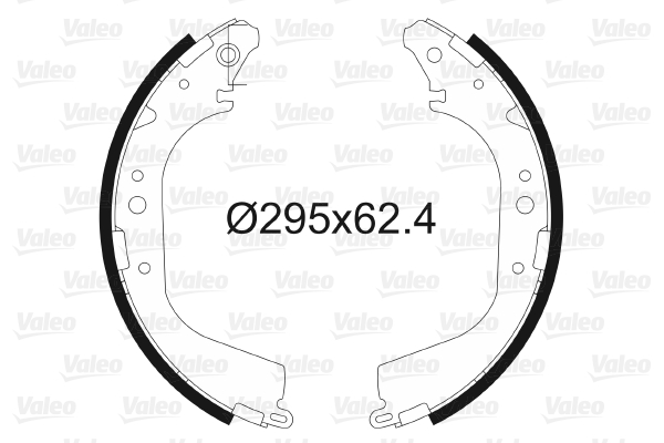 VALEO 562604 Bromsbackar, sats