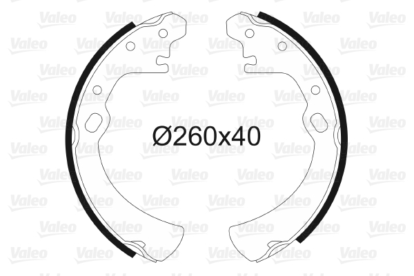 VALEO 562614 Bromsbackar, sats