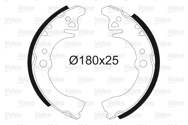 VALEO 562625 Bromsbackar, sats