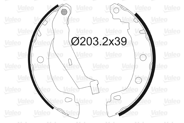 VALEO 562629 Kit ganasce freno-Kit ganasce freno-Ricambi Euro