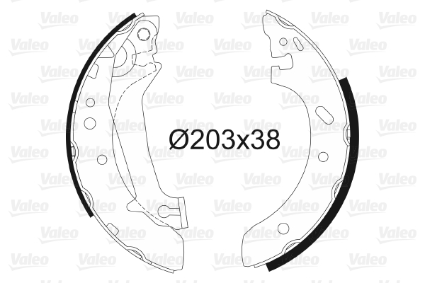 VALEO 562632 Kit ganasce freno-Kit ganasce freno-Ricambi Euro