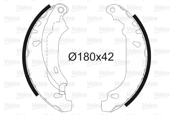 VALEO 562647 Set saboti frana