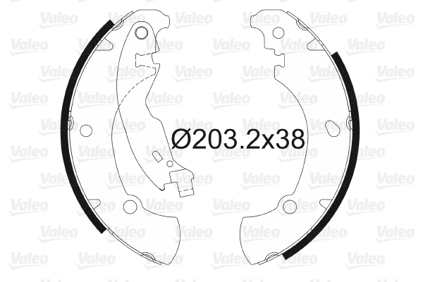 VALEO 562649 Kit ganasce freno-Kit ganasce freno-Ricambi Euro