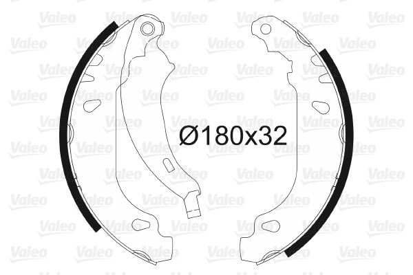 VALEO 562650 Kit ganasce freno-Kit ganasce freno-Ricambi Euro