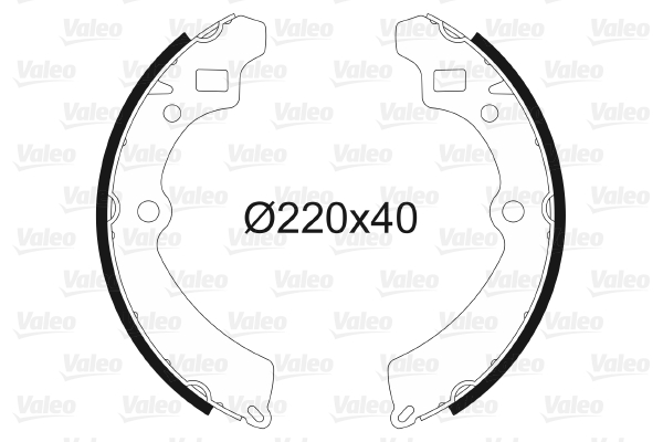 VALEO 562670 Bromsbackar, sats