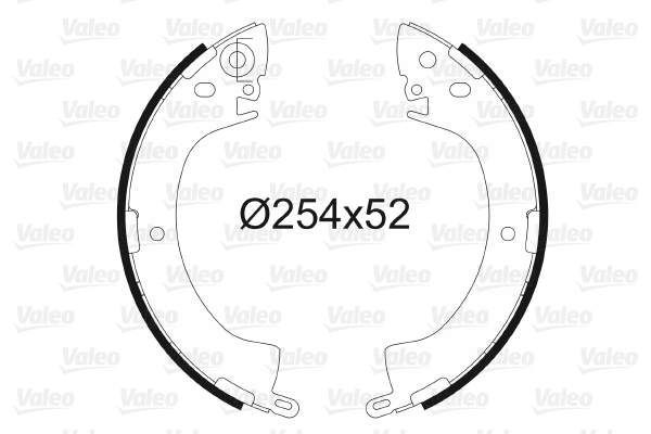 VALEO 562672 Bromsbackar, sats