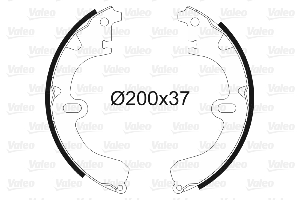 VALEO 562708 Bromsbackar, sats