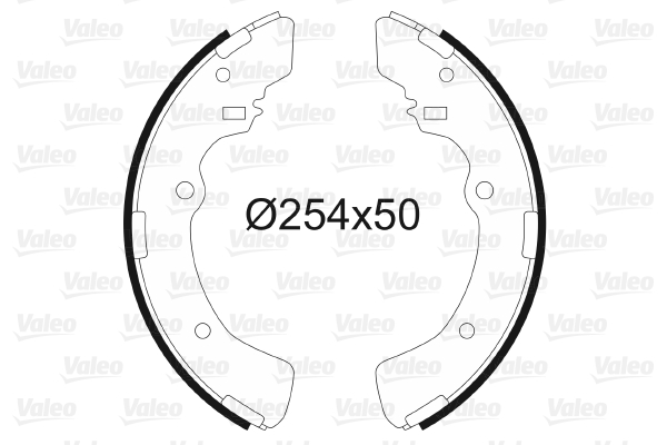 VALEO 562715 Bromsbackar, sats