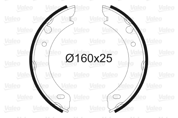 VALEO 562727 Bromsbackar,...