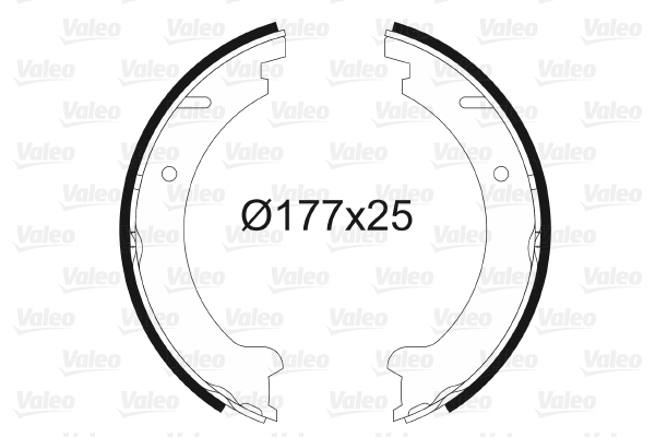 VALEO 562728 Bromsbackar,...