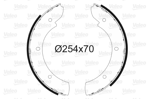VALEO 562736 Bromsbackar,...