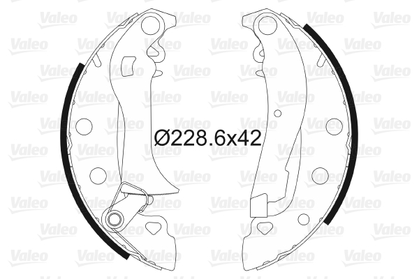 VALEO 562764 Kit ganasce freno-Kit ganasce freno-Ricambi Euro