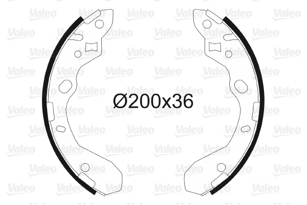 VALEO 562779 Bromsbackar, sats