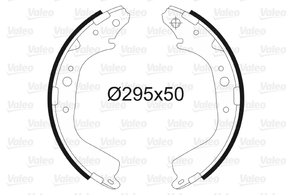 VALEO 562786 Bromsbackar, sats