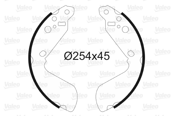 VALEO 562992 Kit ganasce freno