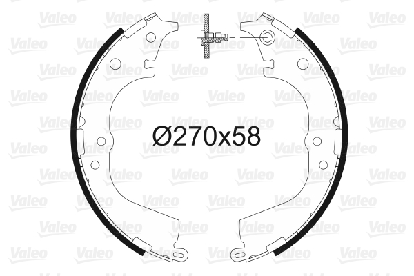 VALEO 562995 Bromsbackar, sats