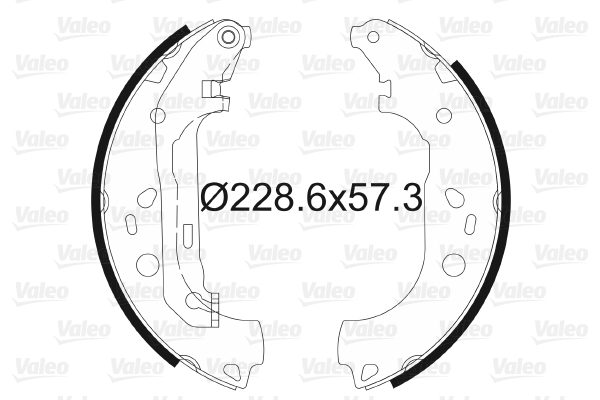 VALEO 564011 Kit ganasce freno-Kit ganasce freno-Ricambi Euro