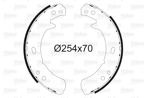 VALEO 564014 Bromsbackar,...