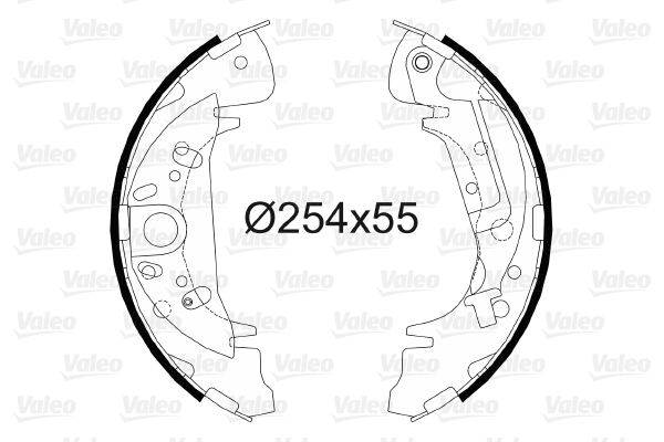 VALEO 564056 Bromsbackar, sats