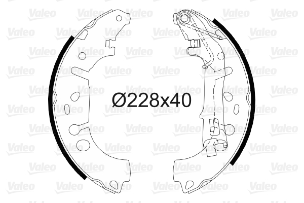 VALEO 564064 Kit ganasce freno