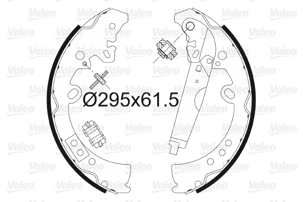 VALEO 564164 Kit ganasce freno