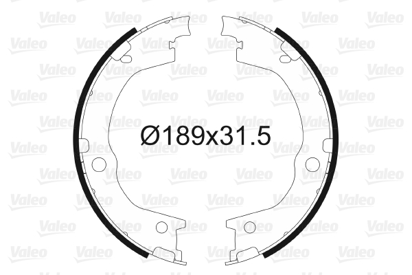 VALEO 564170 Kit ganasce, Freno stazionamento-Kit ganasce, Freno stazionamento-Ricambi Euro