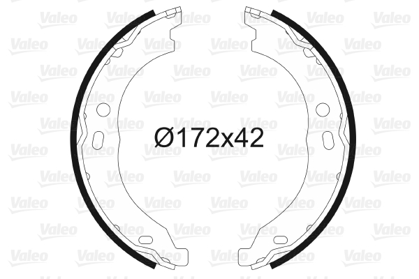 VALEO 564171 Kit ganasce, Freno stazionamento