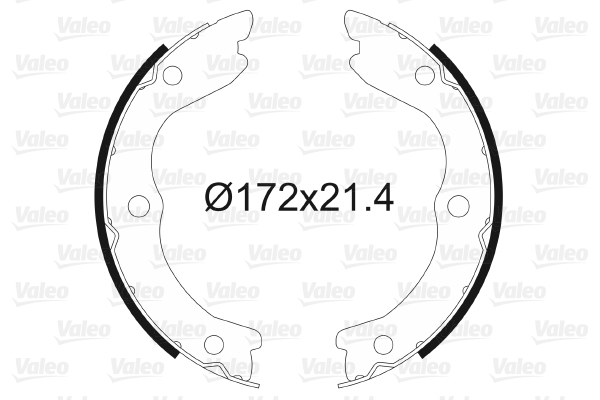 VALEO 564177 Kit ganasce, Freno stazionamento