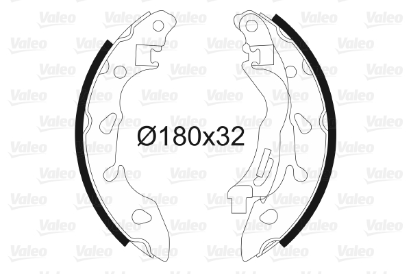 VALEO 564185 Kit ganasce freno