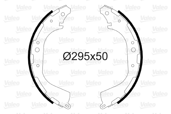 VALEO 564205 Bromsbackar, sats